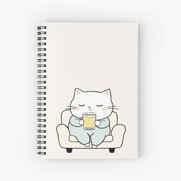 Item preview, Relaxing Cat with Beer designed and sold by Toriu.
