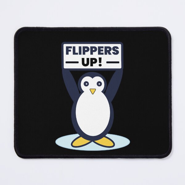 Item preview, Flippers Up Penguin Protest Sign - Cute Arctic Animal Resist designed and sold by Sunserize Designs.