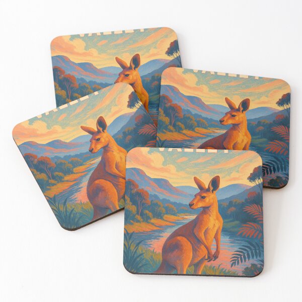 Item preview, Kangaroo Valley Australia Mountain View with River and Native Wildlife designed and sold by Places On Earth.