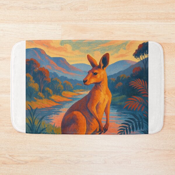 Item preview, Kangaroo Valley Australia Mountain View with River and Native Wildlife designed and sold by Places On Earth.