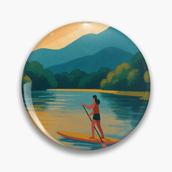 Item preview, Bellingen New South Wales River Paddleboarding Sunset Scene in Hinterland Australia designed and sold by Places On Earth.