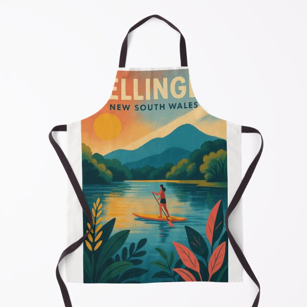 Item preview, Bellingen New South Wales River Paddleboarding Sunset Scene in Hinterland Australia designed and sold by Places On Earth.