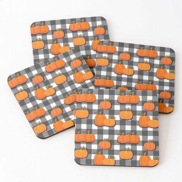 Item preview, Buffalo plaid pumpkins designed and sold by Mad_About_Plaid_Coloring.