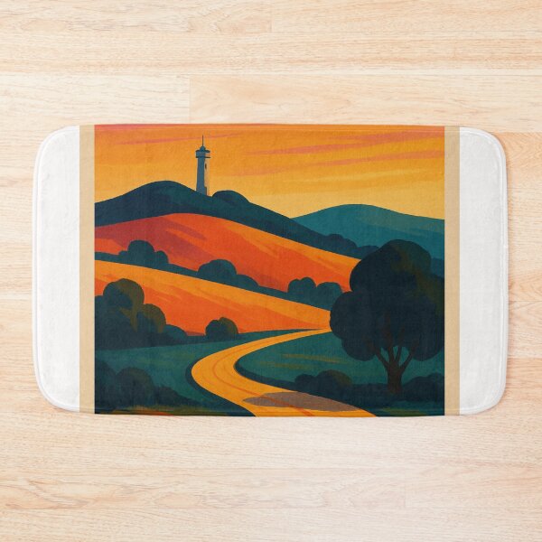 Item preview, Yass New South Wales Rolling Hills and Sunset Road in Southern Tablelands Australia designed and sold by Places On Earth.