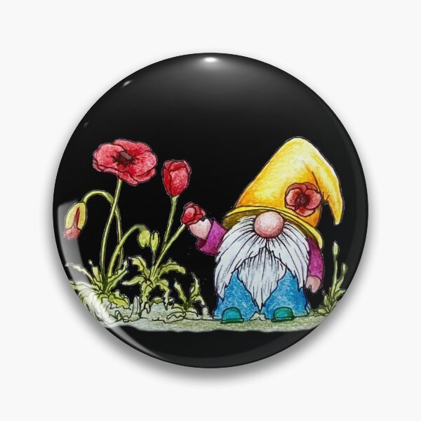 Item preview, Gnome and his poppies designed and sold by SarahCD13.