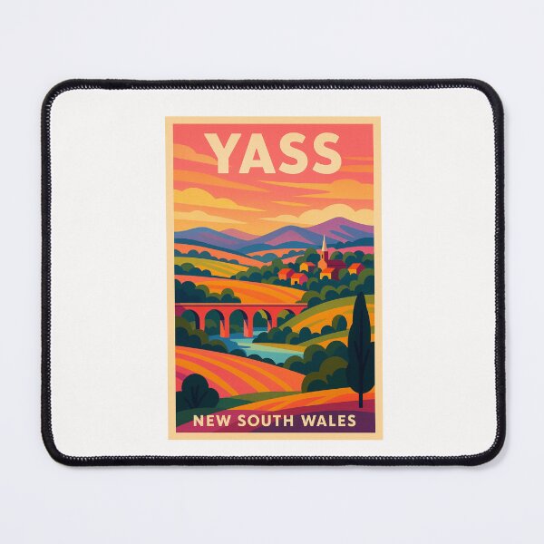 Item preview, Yass Australia Valley Bridge and Countryside Village New South Wales Scenic View designed and sold by Places On Earth.