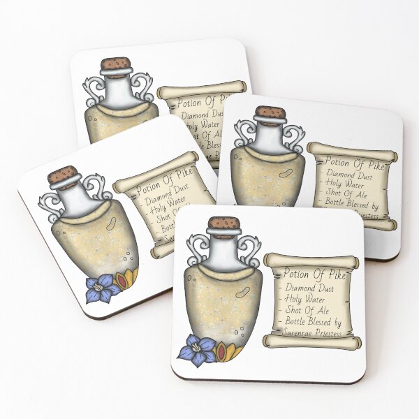 Item preview, Pike Potion Bottle and Ingredient List designed and sold by LunarAshes.