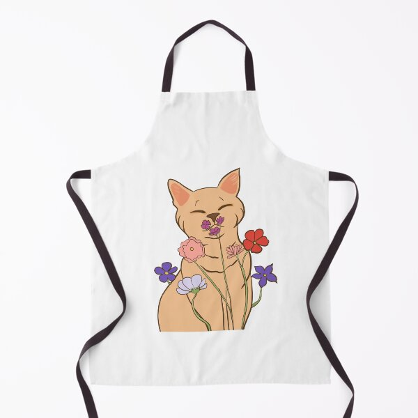 Item preview, Cat smelling flowers designed and sold by Ahyllin_Arte.