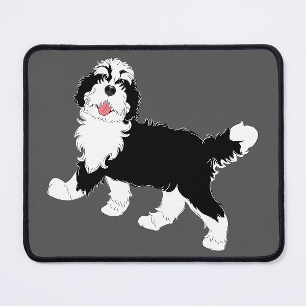 Item preview, Black and White Bernedoodle designed and sold by Lulupainting.