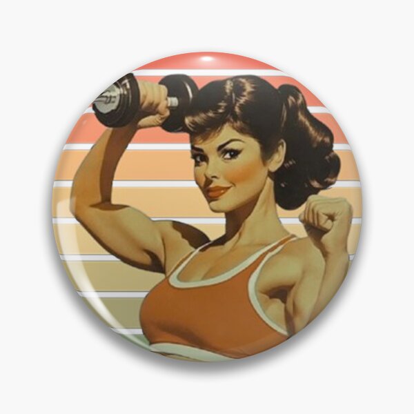 Item preview, Weights Before Dates - Retro Fitness Woman designed and sold by Vicky021.