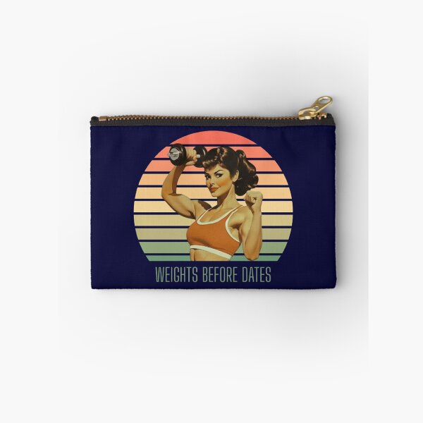 Item preview, Weights Before Dates - Retro Fitness Woman designed and sold by Vicky021.