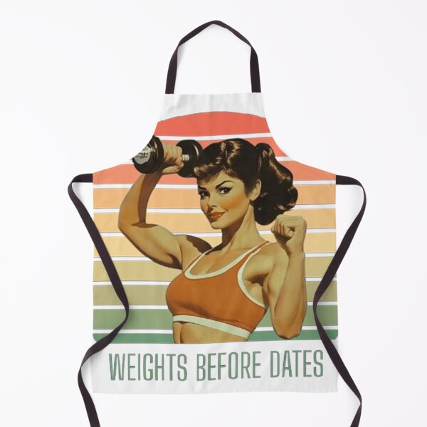Item preview, Weights Before Dates - Retro Fitness Woman designed and sold by Vicky021.