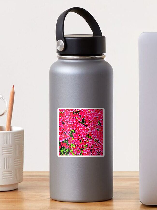 Thumbnail 1 of 3, Sticker, Pink Azaleas designed and sold by OneDayArt.
