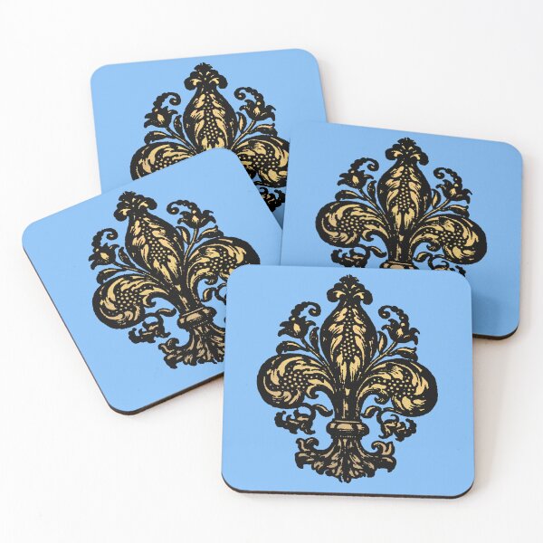 Item preview, Elegant Fancy French Renaissance Fleur De Lis Black and Gold  designed and sold by Pixelchicken.