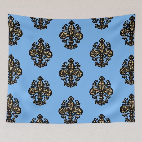 Item preview, Elegant Fancy French Renaissance Fleur De Lis Black and Gold  designed and sold by Pixelchicken.