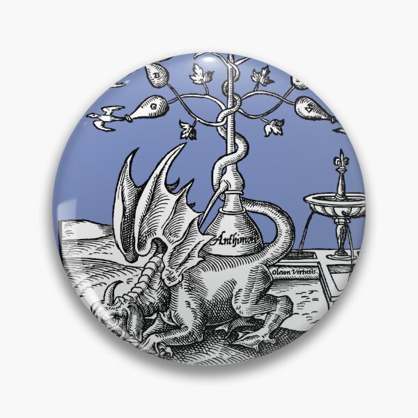 Item preview, Late Renaissance Alchemy Medical Woodcut Dragon and Birds designed and sold by Pixelchicken.