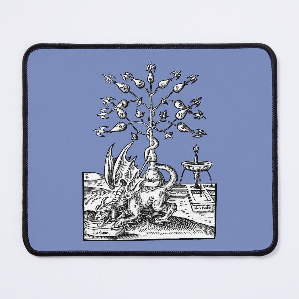 Item preview, Late Renaissance Alchemy Medical Woodcut Dragon and Birds designed and sold by Pixelchicken.