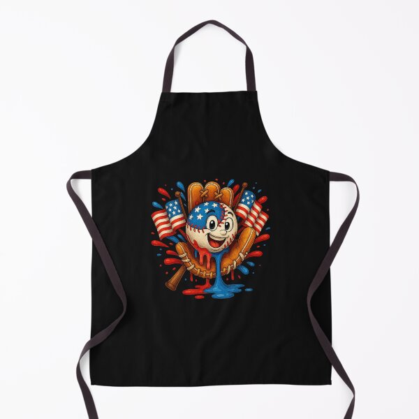 Item preview, Baseball Drip Ice Cream Sprinkles 4th of July Baseball Glove designed and sold by TalalosART.