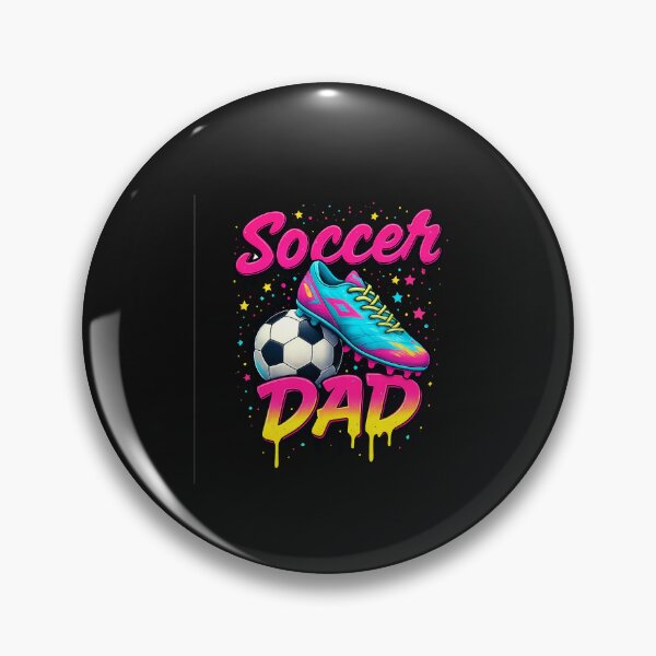 Item preview, Soccer Dad Neon Drip Respect The Game Cleat Ball Father s Day  designed and sold by TalalosART.