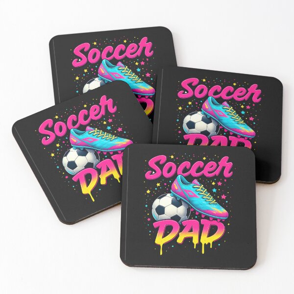 Item preview, Soccer Dad Neon Drip Respect The Game Cleat Ball Father s Day  designed and sold by TalalosART.