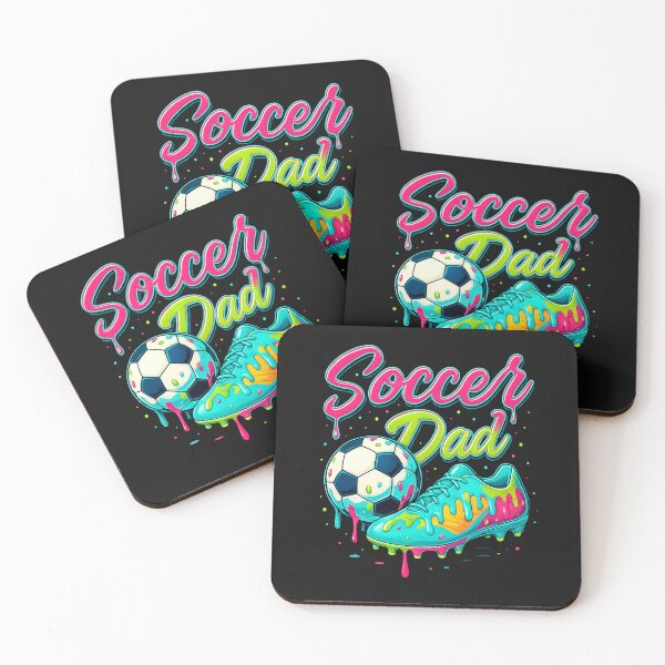 Item preview, Soccer Dad Neon Drip Respect The Game Cleat Ball Father s Day designed and sold by TalalosART.
