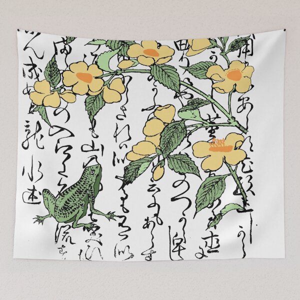Item preview, Eighteenth Century Japanese Botanical Frog Toad Flowers designed and sold by Pixelchicken.