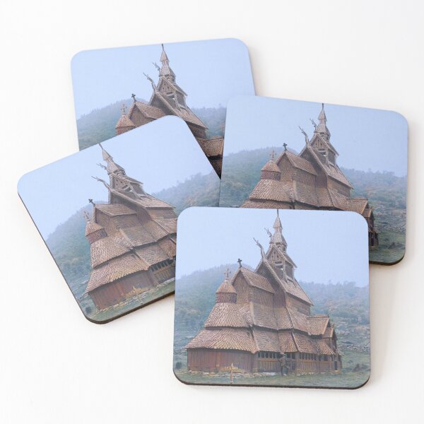 Item preview, Norwegian Stave Church in 1888 designed and sold by 19th Century in Color.