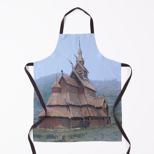 Item preview, Norwegian Stave Church in 1888 designed and sold by 19th Century in Color.