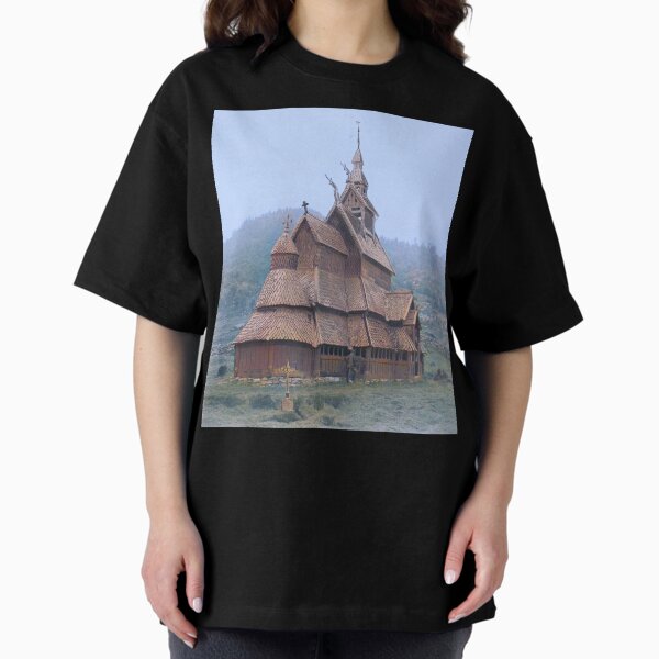 Item preview, Norwegian Stave Church in 1888 designed and sold by 19th Century in Color.