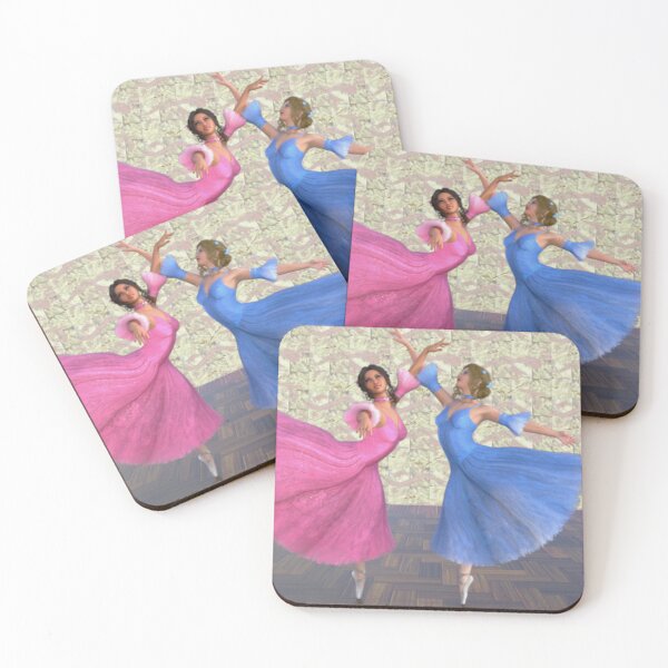 Item preview, Pink and Blue 3D Ballet Dancers designed and sold by KDStout.