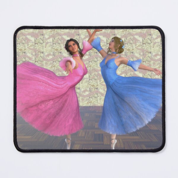 Item preview, Pink and Blue 3D Ballet Dancers designed and sold by KDStout.