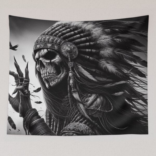 Item preview, Indian Chief Ghost Rider designed and sold by TheDarkWardrobe.
