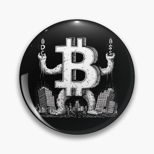 Item preview, Bitcoin Halo Minimalist Crypto Glow designed and sold by RadDeck.