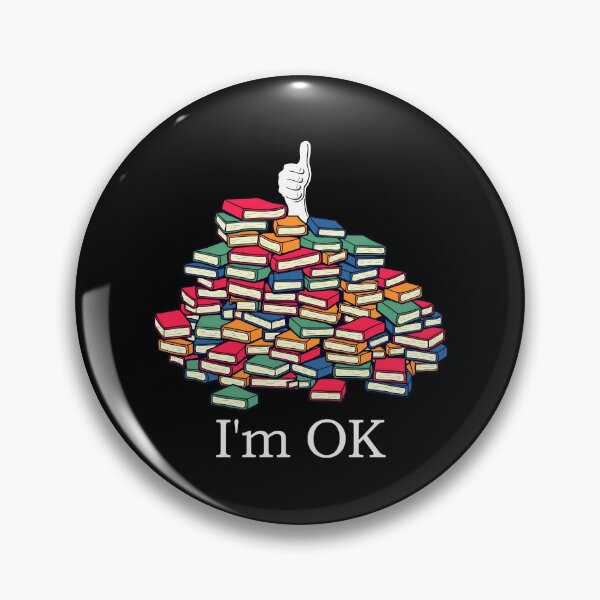 Item preview, I'm OK Pile Of Books Reading Librarian Bookworm Gear designed and sold by DynamicDesign.