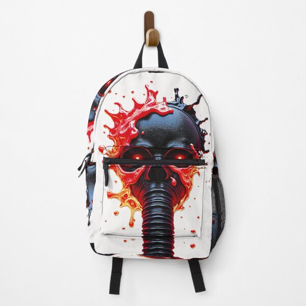 Item preview, Melting Gas Mask – Neon Red and Black Dystopian Art designed and sold by Dark-Circuit-Haven.