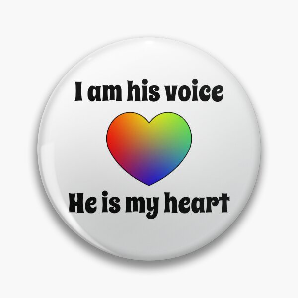 Item preview, I am his voice he is my heart designed and sold by shaybosh.