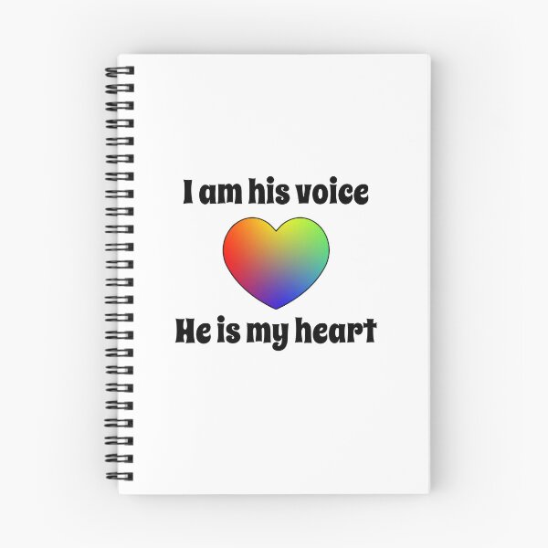 Item preview, I am his voice he is my heart designed and sold by shaybosh.