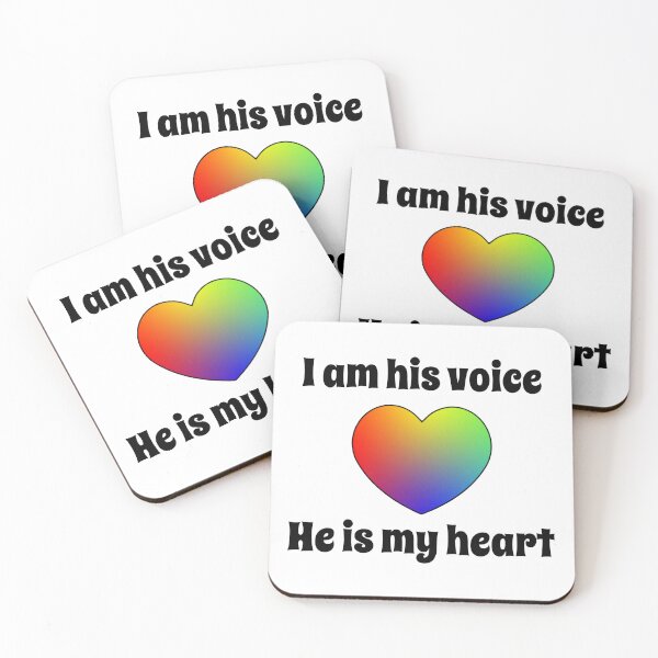 Item preview, I am his voice he is my heart designed and sold by shaybosh.