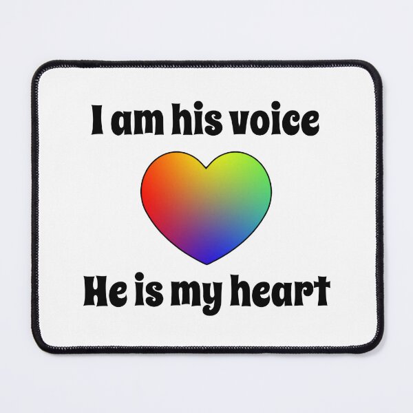 Item preview, I am his voice he is my heart designed and sold by shaybosh.
