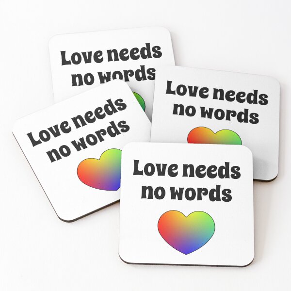 Item preview, Love needs no words designed and sold by shaybosh.