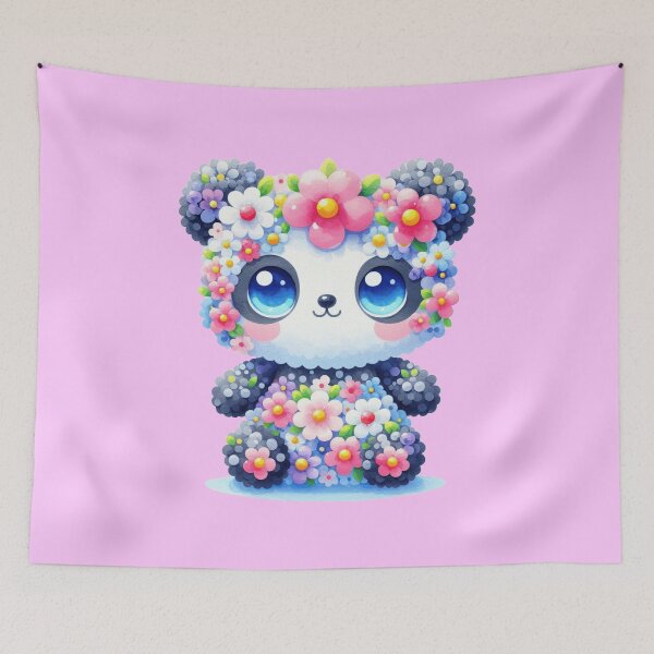 Item preview, Flower Panda 5 designed and sold by PANDALOVEART.