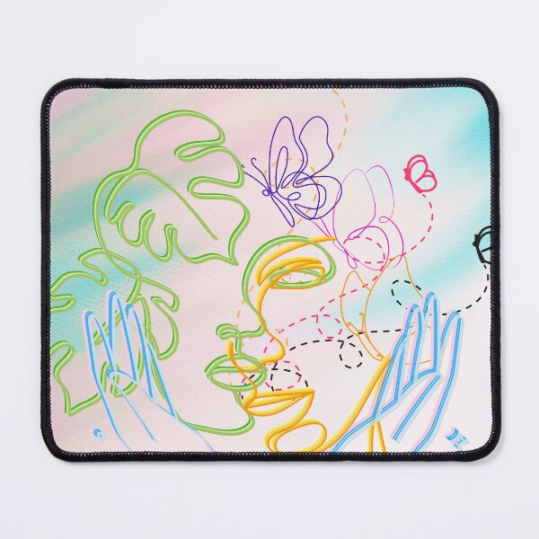 Item preview, “Interwoven Souls” – Abstract Women Faces with Butterflies, Bees & Nature designed and sold by ByMile.