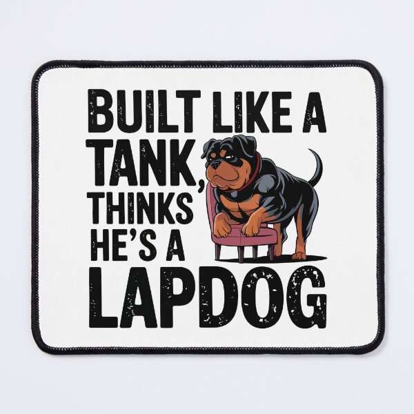 Item preview, Buff Rottweiler Cartoon - Tough Dog Funny Art designed and sold by WildlifeInc.