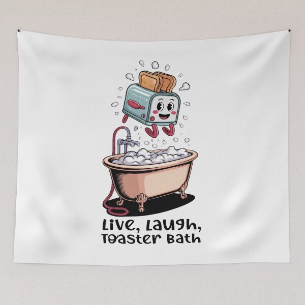 Item preview, Live Laugh Toaster Bath  designed and sold by ArtFromBeyond.