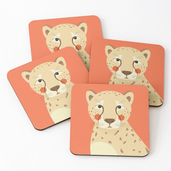 Artikelvorschau, Gepard, Tierportrait entworfen und verkauft von printedsparrow.