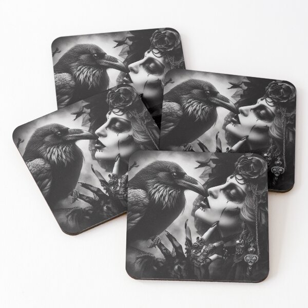 Item preview, Dark Goth Raven Kiss designed and sold by TheDarkWardrobe.