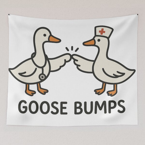 Item preview, Funny Goose Bumps Nurse Doctor designed and sold by catthemedic.