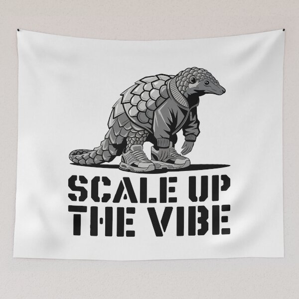 Item preview, Scale Up the Vibe Pangolin Art designed and sold by WildlifeInc.