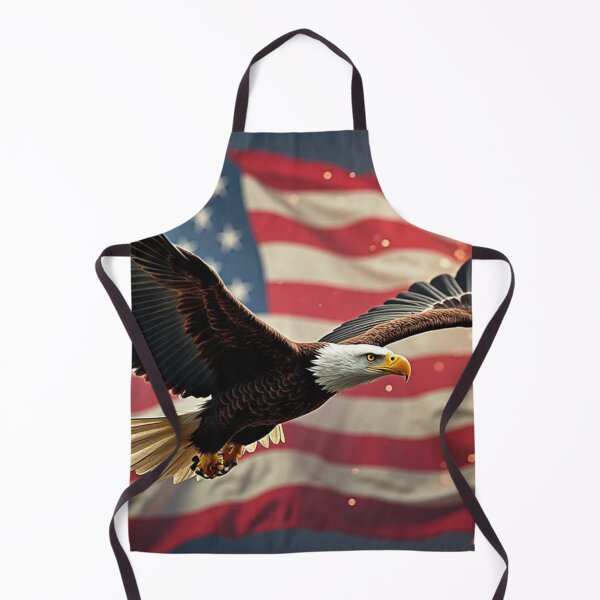 Item preview, Freedom in Flight: Bald Eagle with USA Flag & Fireworks for Independence Day designed and sold by WelSol.