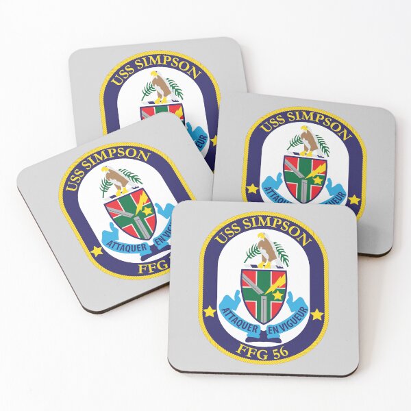 Item preview, USS Simpson (FFG-56) Navy Patch designed and sold by Feral Pug.